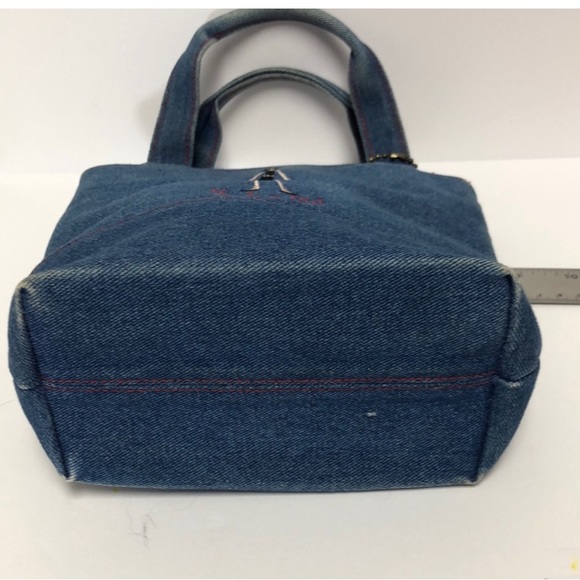 Blue Denim Sunny Hawaii “The Girls” Bag with embroidery and matching coin purse - Picture 12 of 13